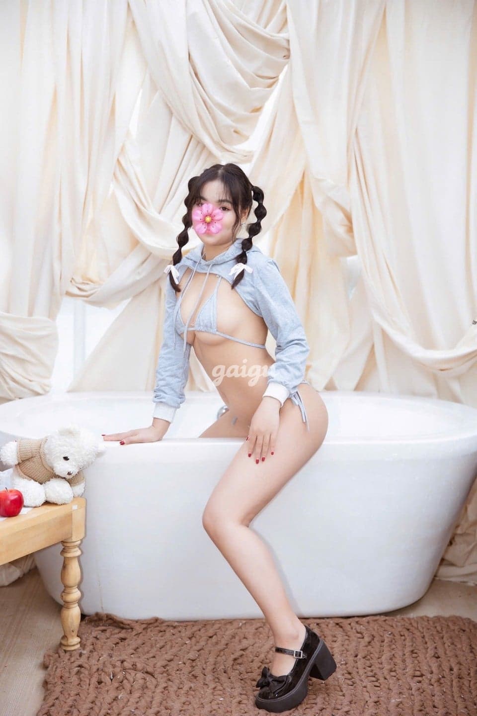 ❤️ Xu Xu ❤️ Em gái non tơ,dễ thương lần đầu tiên đi làm - Thumbnail 17